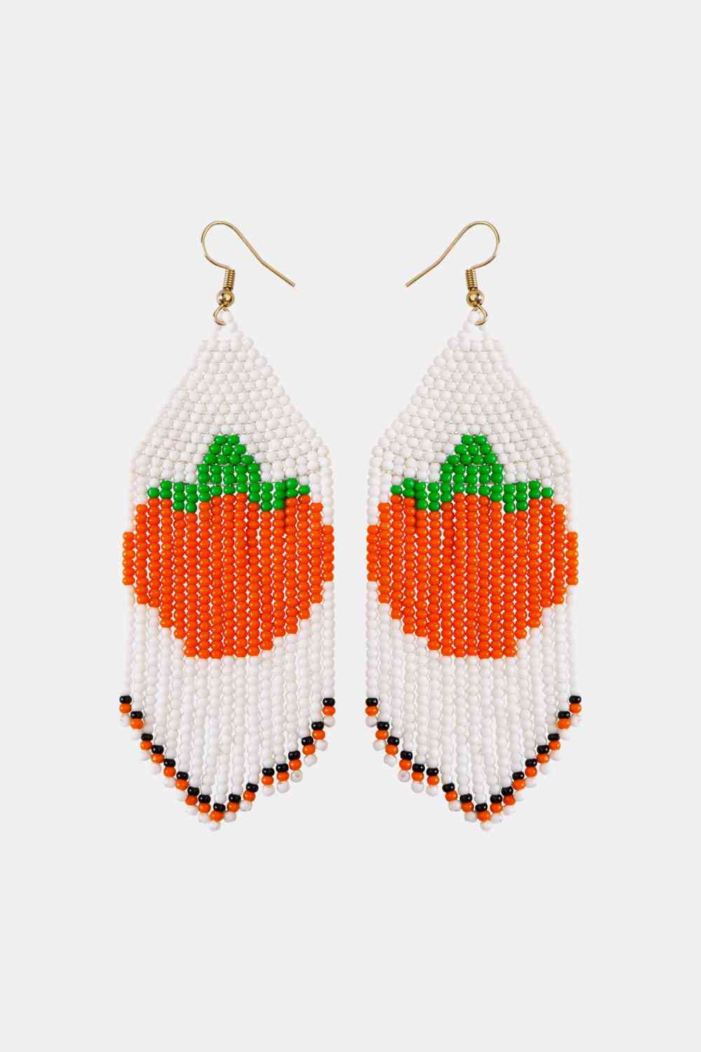 Beaded Fringe Dangle Earring