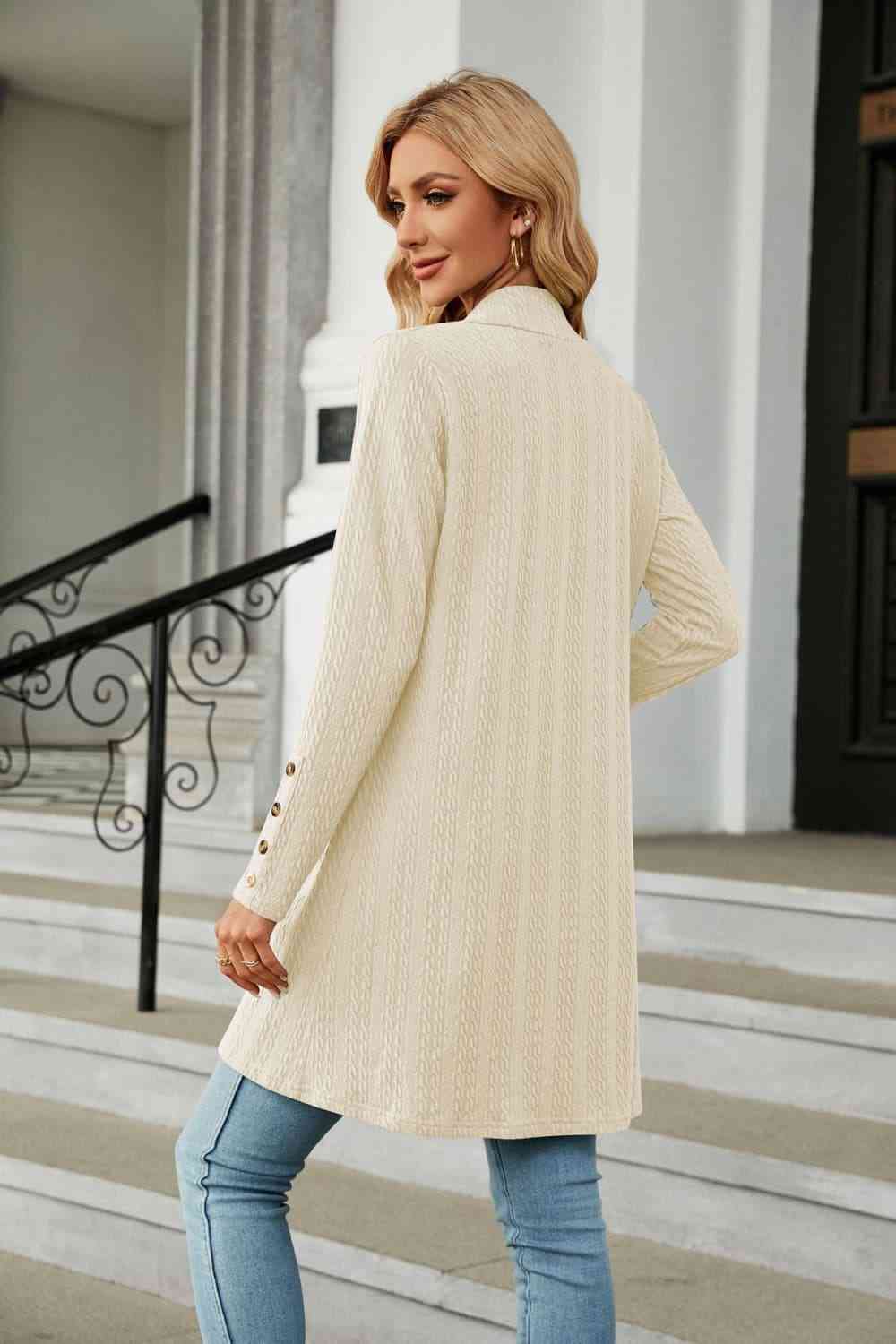 Long Sleeve Open Front Cardigan