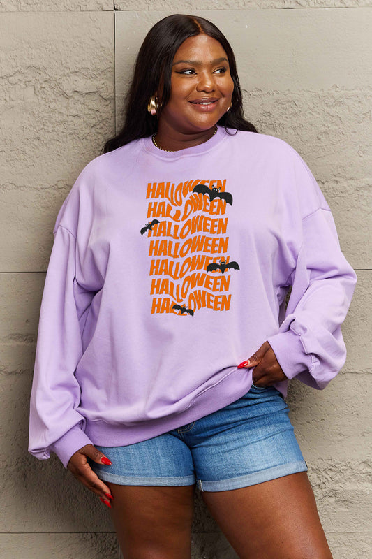 Simply Love Full Size HALLOWEEN Graphic Sweatshirt