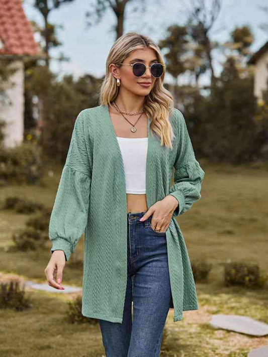 Open Front Longline Cardigan